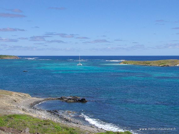 Catamaran au vent de la Martinique