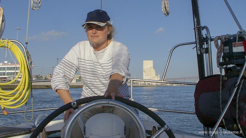Isa à la barre au Portugal