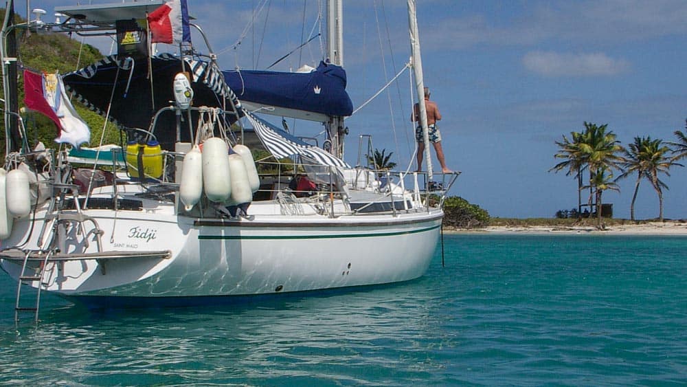 Au mouillage à Mayreau