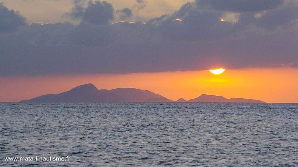 Coucher de soleil sur Les Saintes