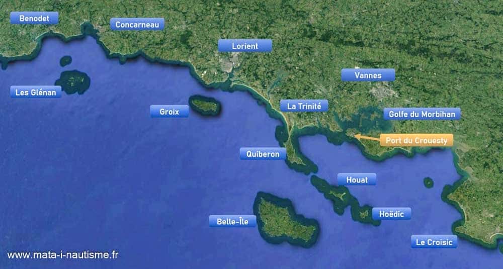 Zone de navigation Bretagne Mata'i Nautisme